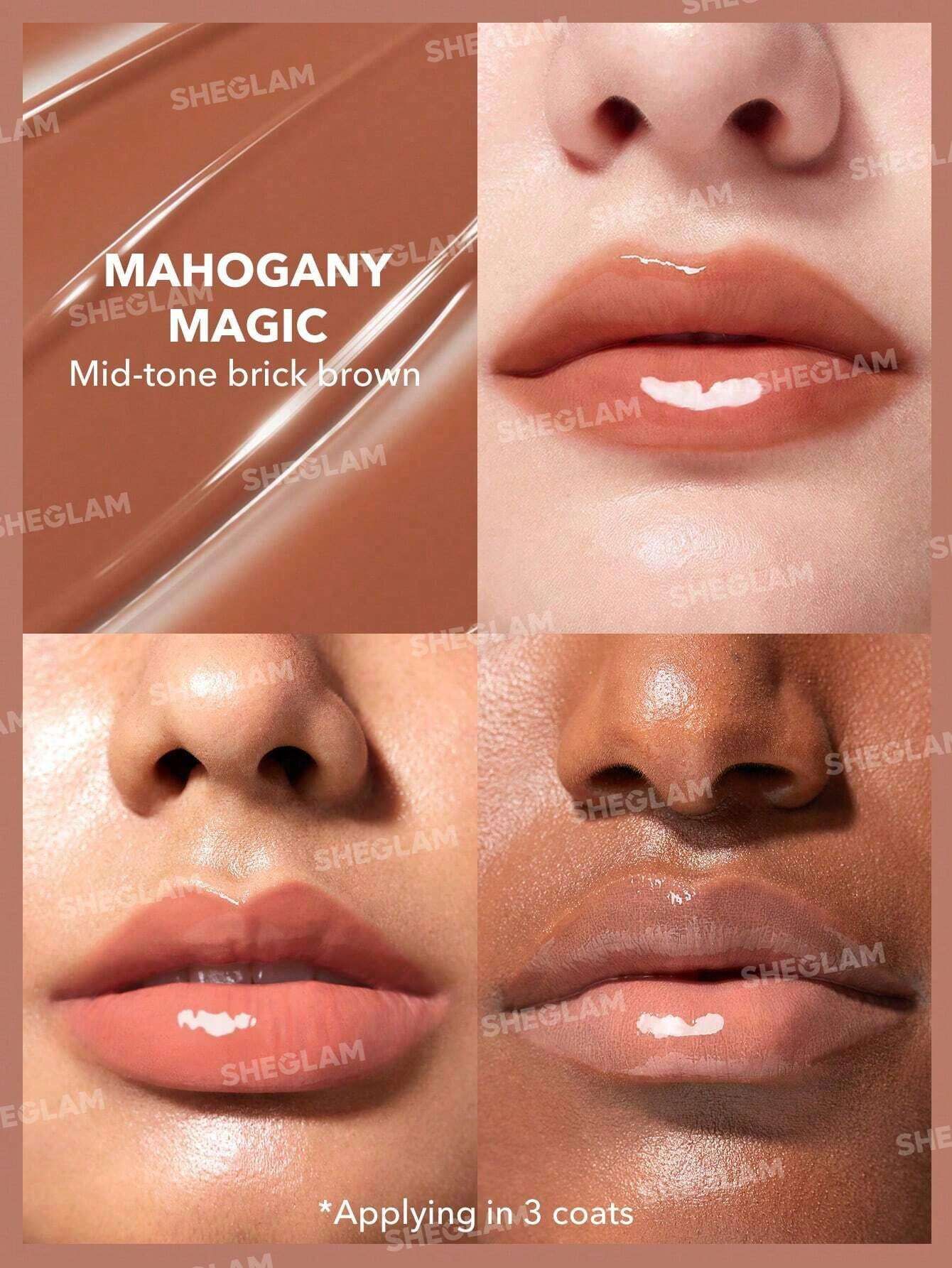 SHEGLAM Pout-Perfect Shine Lip Plumper - Mahogany Magic_6