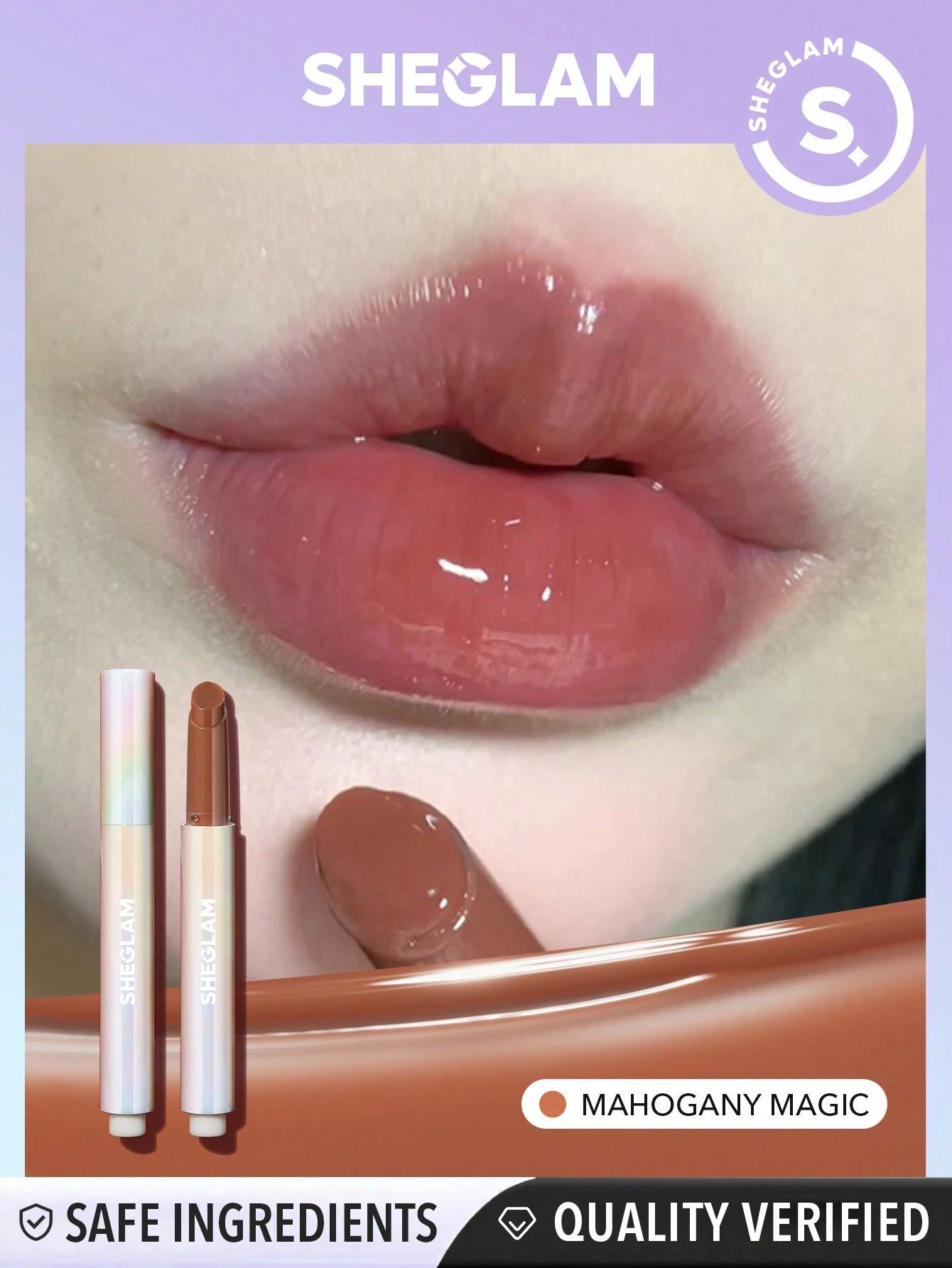 SHEGLAM Pout-Perfect Shine Lip Plumper - Mahogany Magic_3