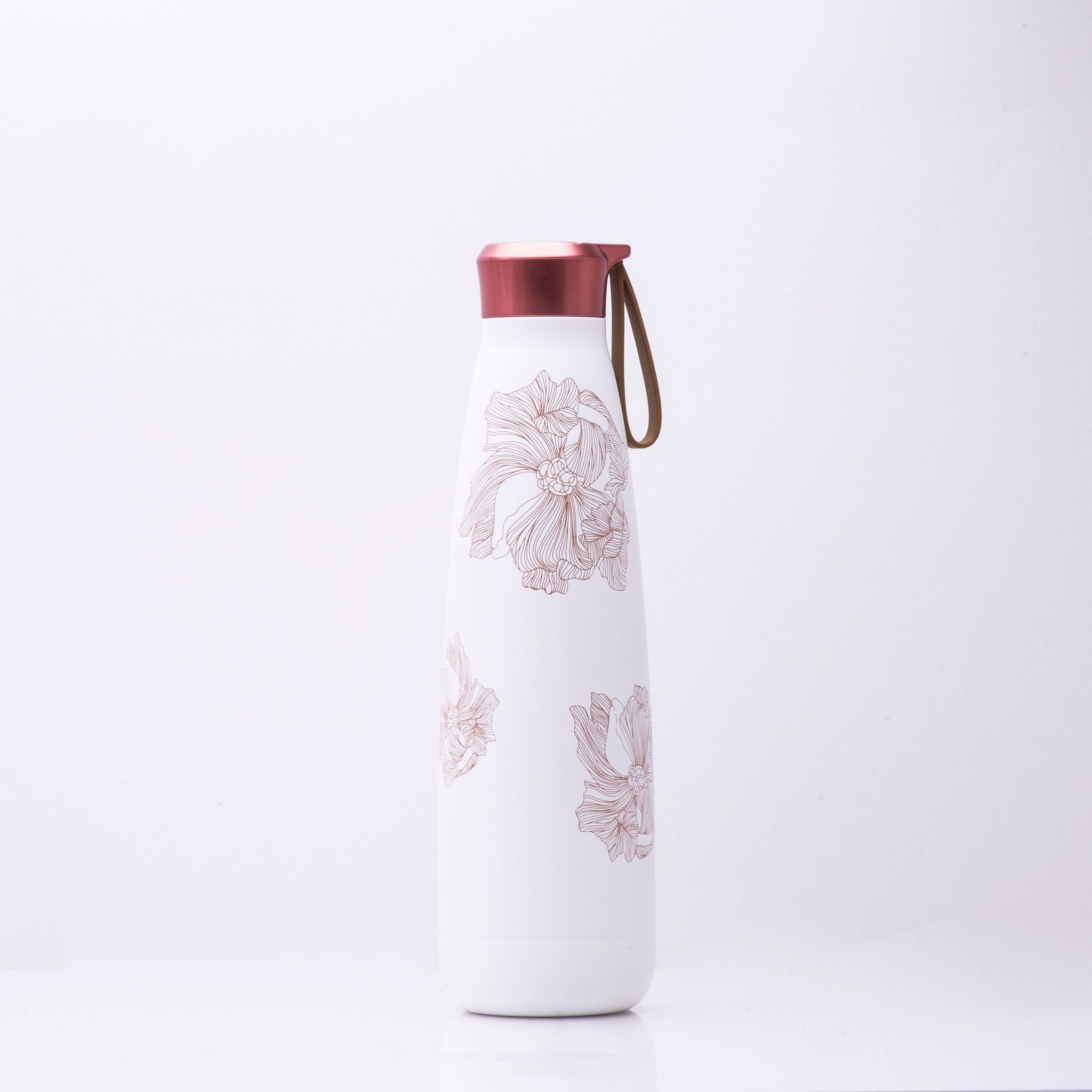 BLOOM INSULATED BOTTLE - WHITE FLORAL_0