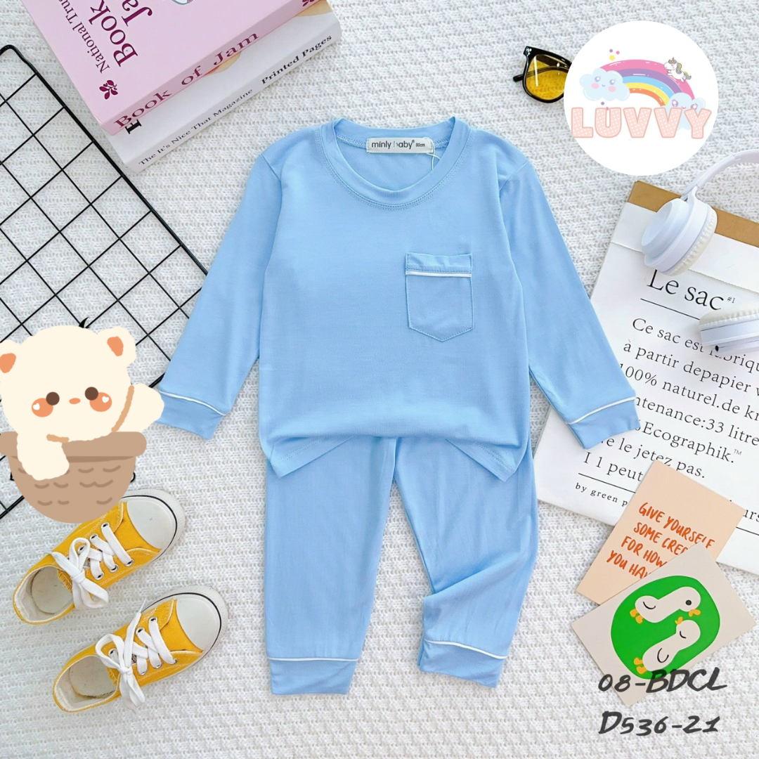 [19] Plain Pastel Pajamas Set (80~120)_4