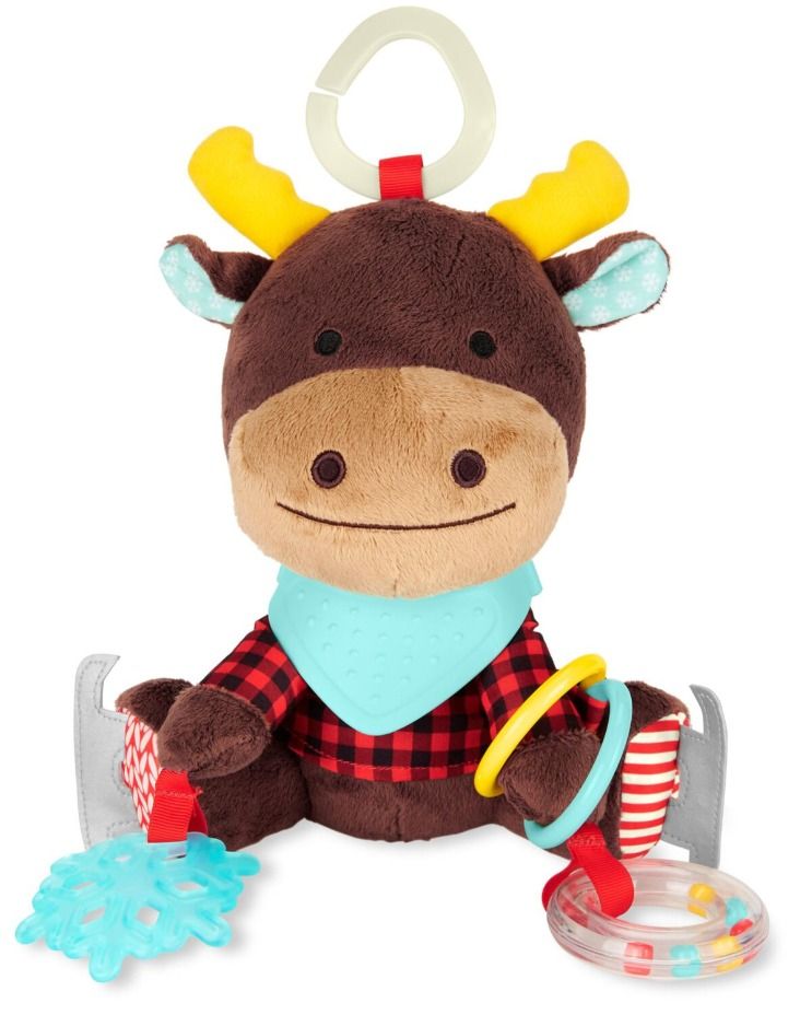 SKIPHOP Bandana Buddies Baby Activity Toy - Winter Moose_0