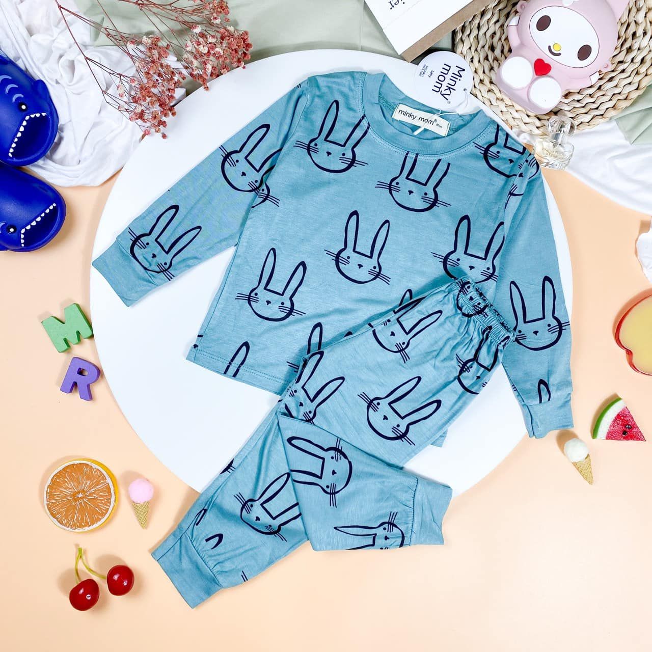 [002] Bunny Outline Pajamas Set (80~120)_5