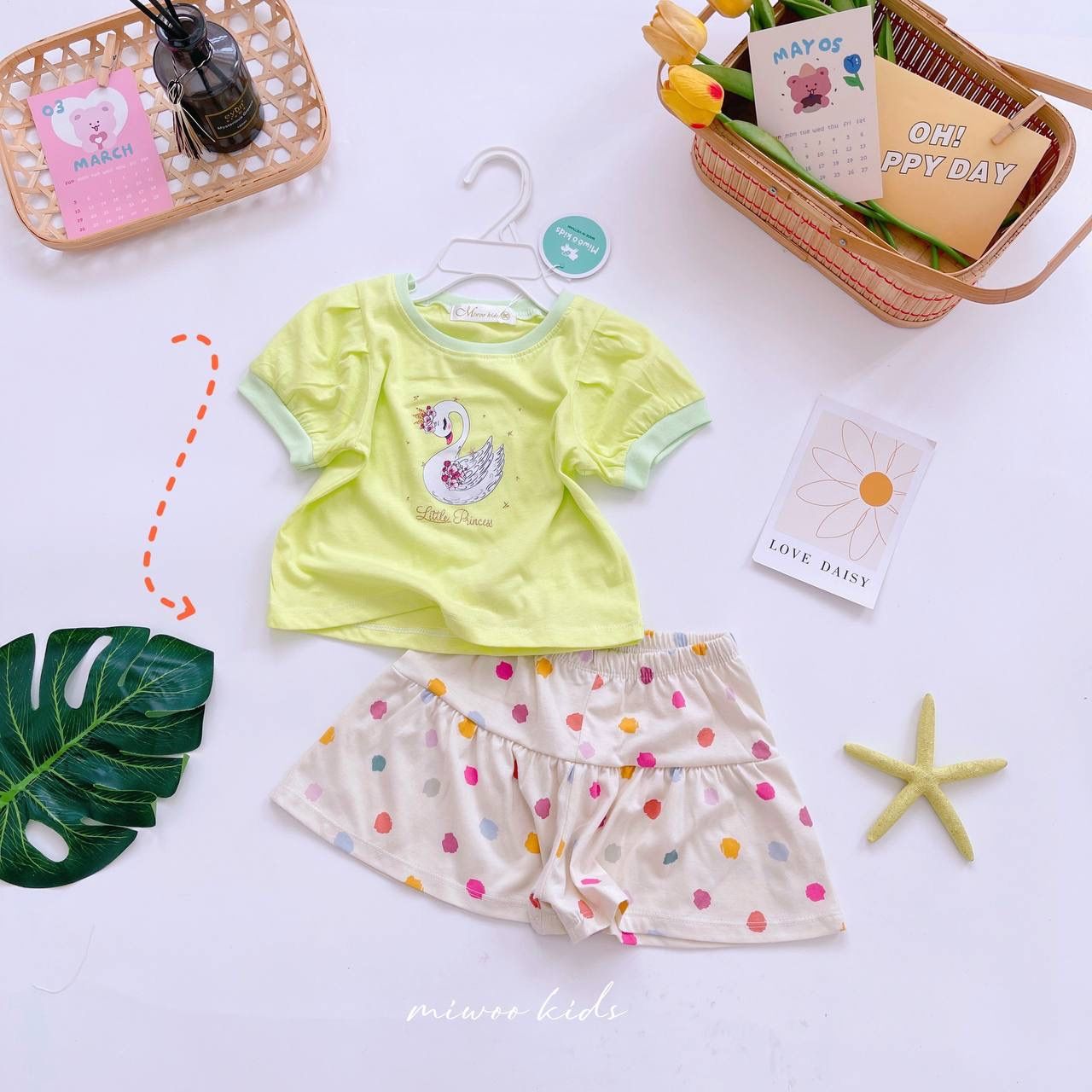 [33] Puff Sleeve & Skorts Set (80~120)_2