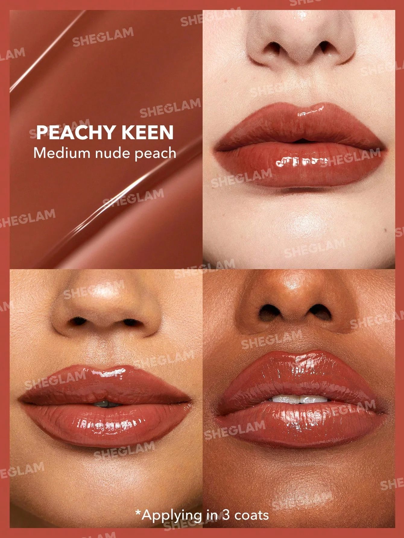 SHEGLAM Pout-Perfect Shine Lip Plumper - Peachy Keen_6