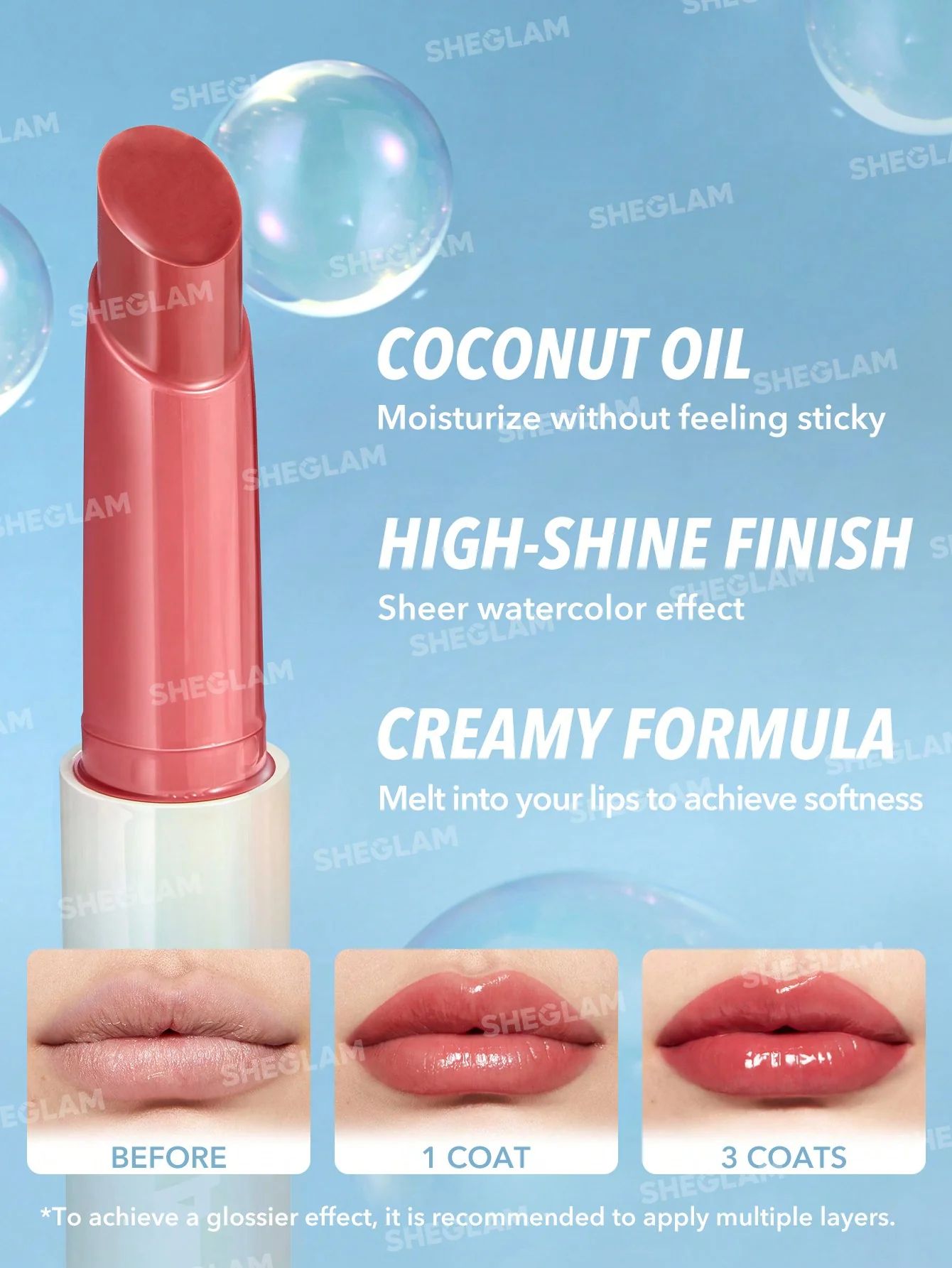 SHEGLAM Pout-Perfect Shine Lip Plumper - First Crush_7