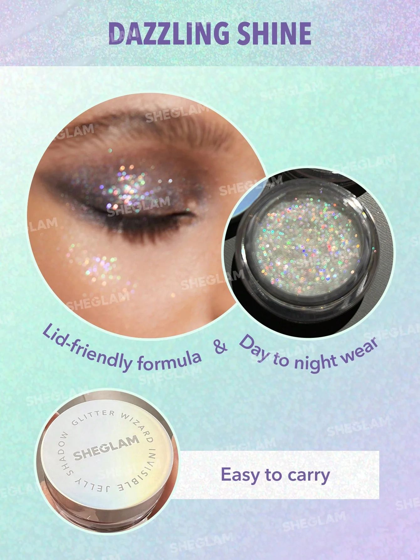 SHEGLAM Glitter Wizard Invisible Jelly Shadow - Party Animal_6