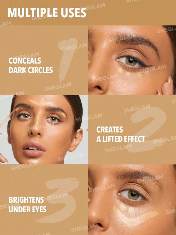 SHEGLAM Like Magic 12HR Full Coverage Concealer - Shell_6