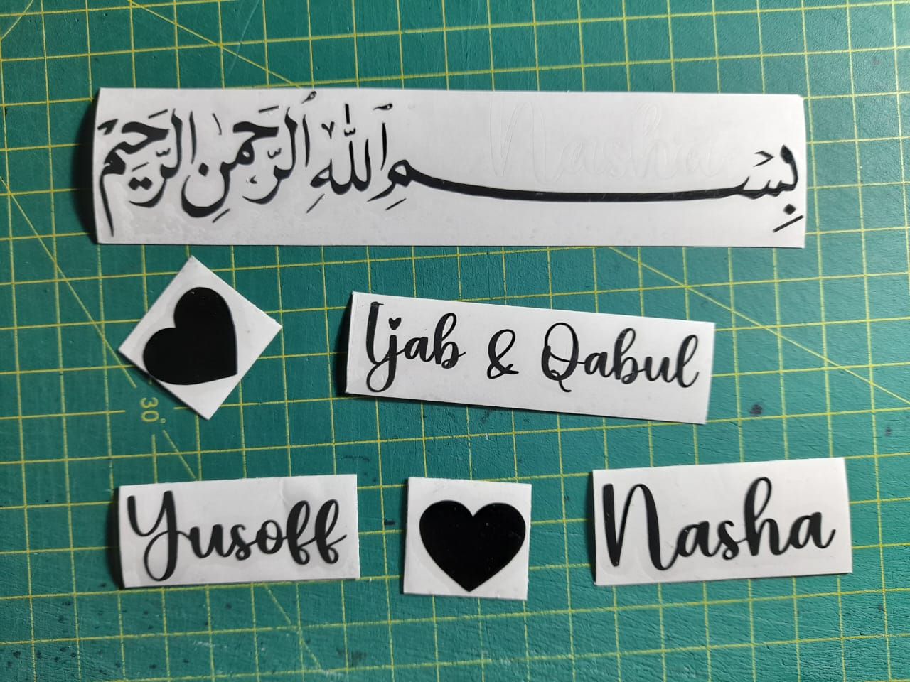 Sticker Nikah ( Detail  lain Selepas buat pesanan )_0