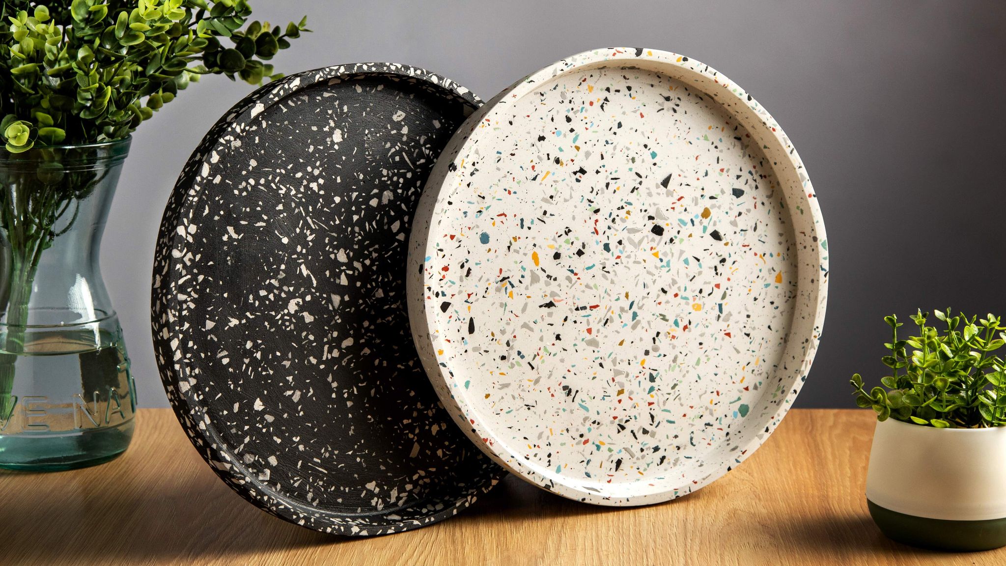 Circular Tray - White Terrazzo_1