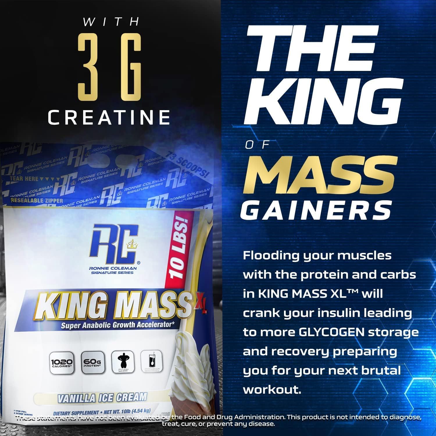 RONNIE COLEMAN KING MASS XL 20LBS CHOCOLATE_4