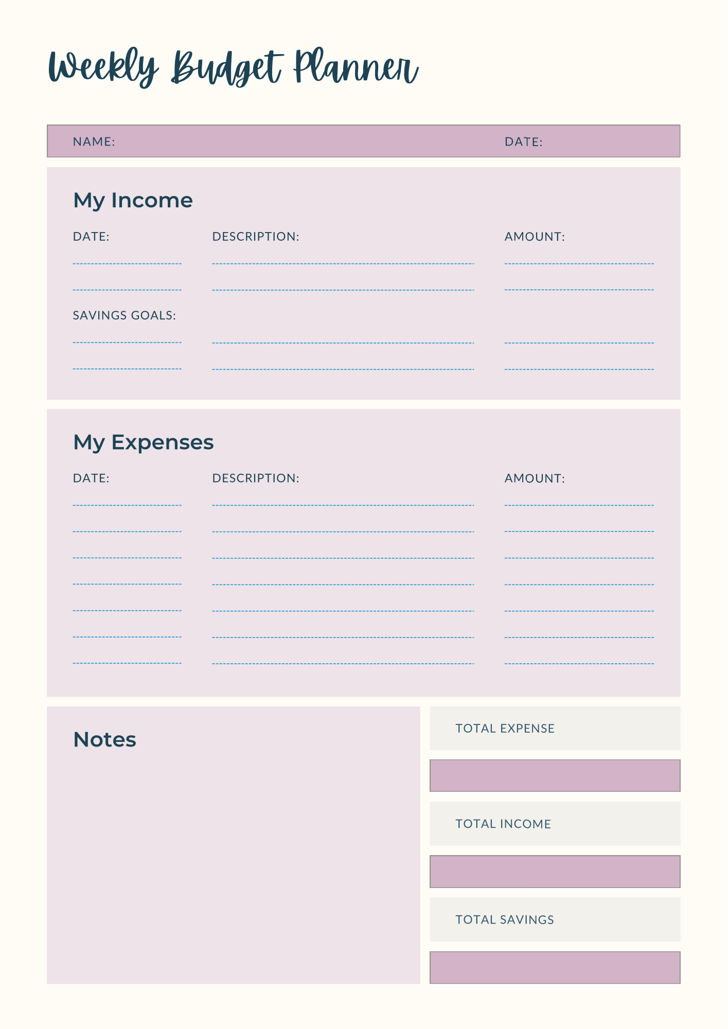 Weekly Budget Template_0