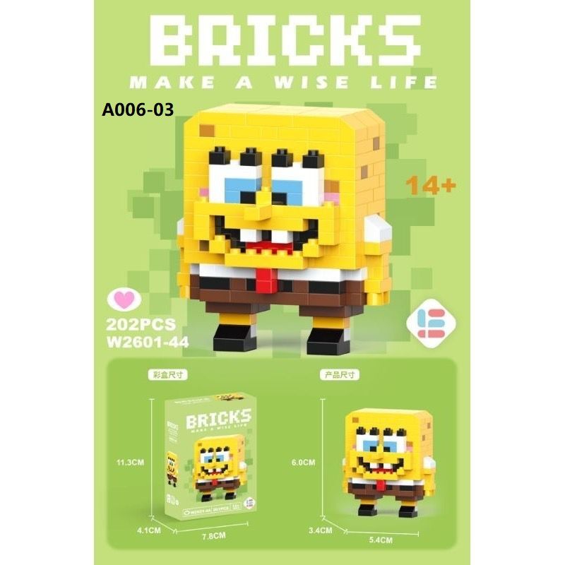 3M-A006 Mini Building Block Cute Cartoon Lego Computer Screen Clip 小型积木_5