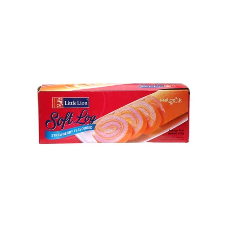 Little Lion Soft Log Strawberry Flavoured Sponge Roll 200G_0