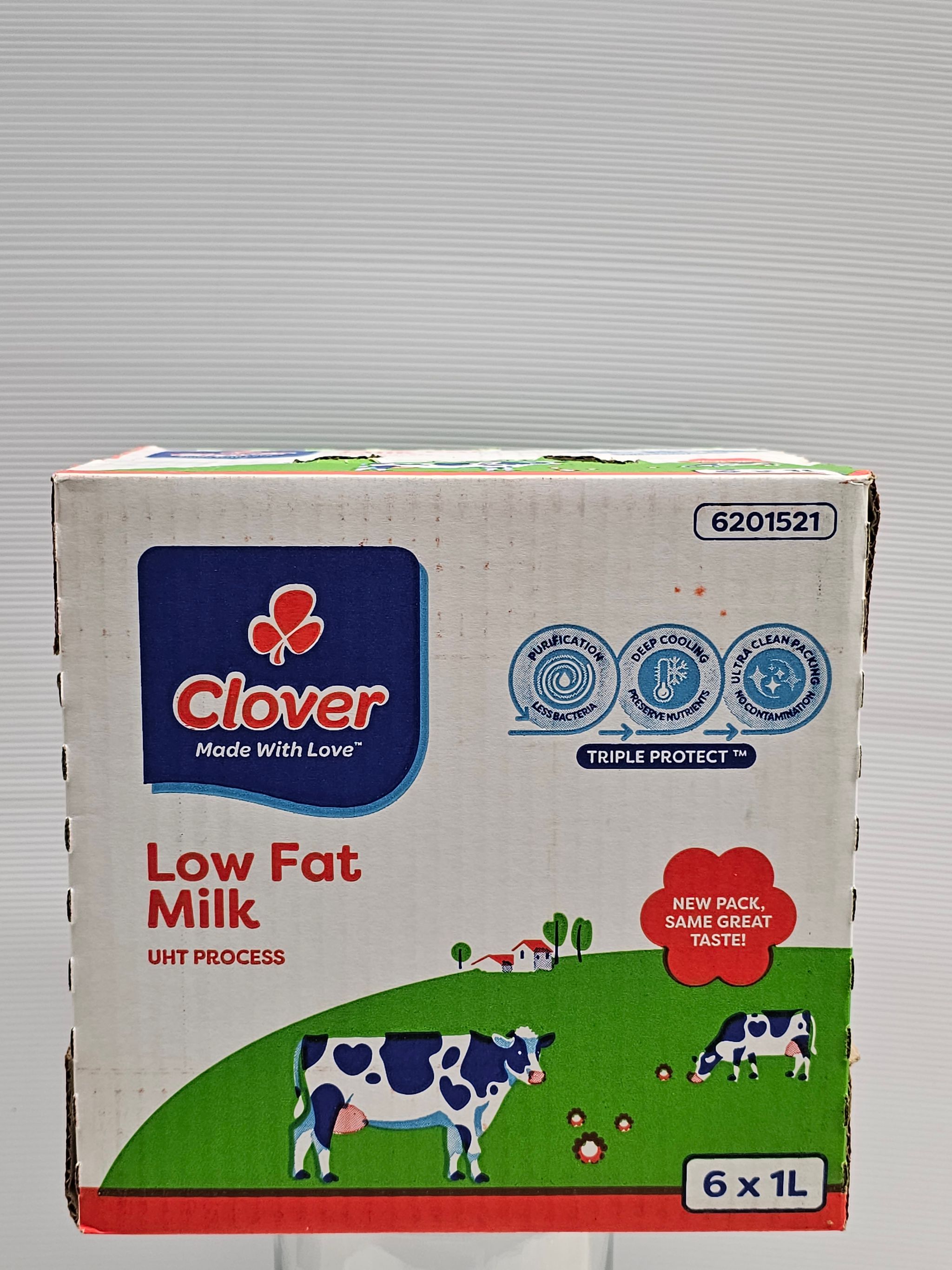 Clover Long Life Low Fat Milk 6 x 1L_0