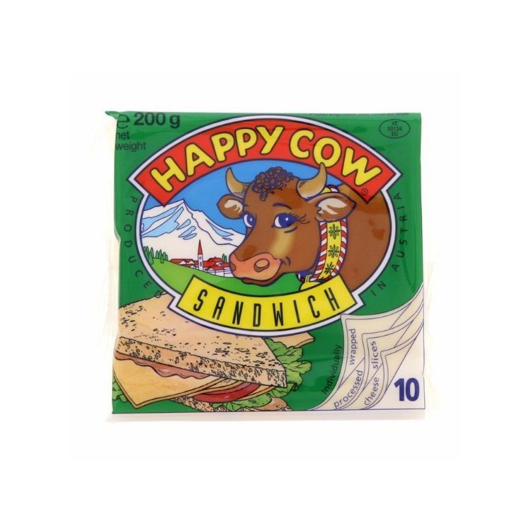 Happy Cow Sandwich Cheese Slices 200G_0