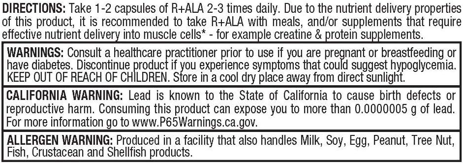 ALLMAX NUTRITION R-ALA 150MG/60 CAPSULES_5