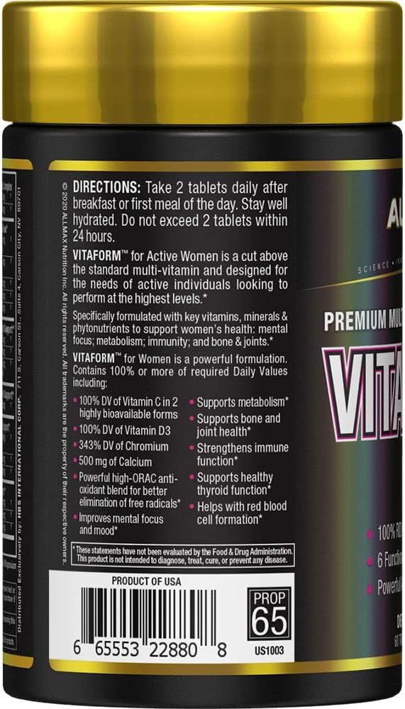 ALLMAX VITAFORM MULTIVITAMIN FOR WOMEN 60 TABLETS_1