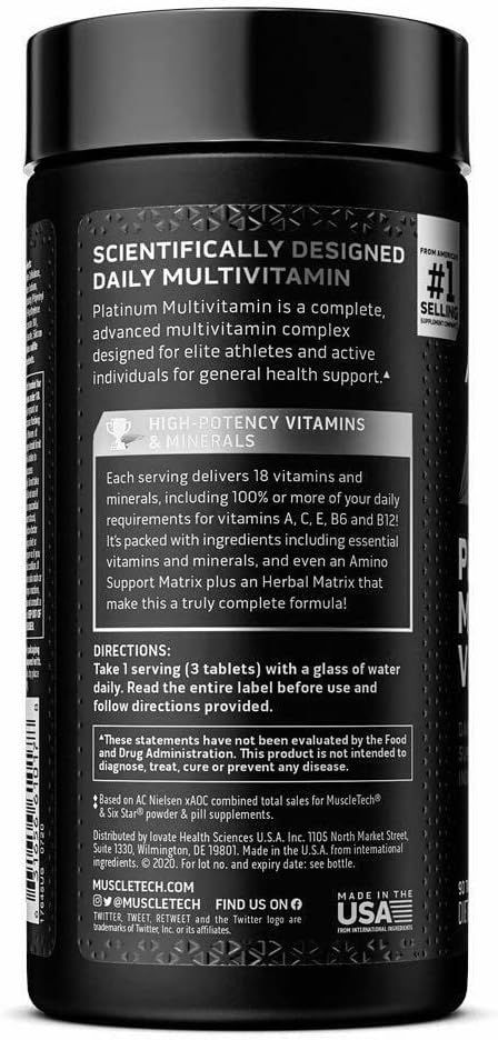 MUSCLETECH PLATINUM MULTIVITAMIN 90 TABLETS_2