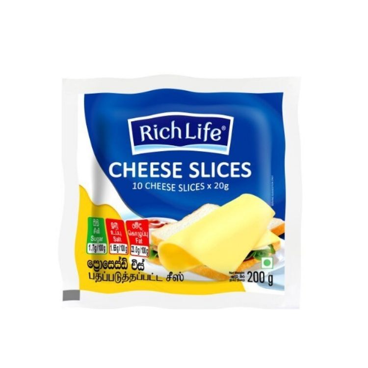 Richlife Cheese Slices 10Slices 200G_0