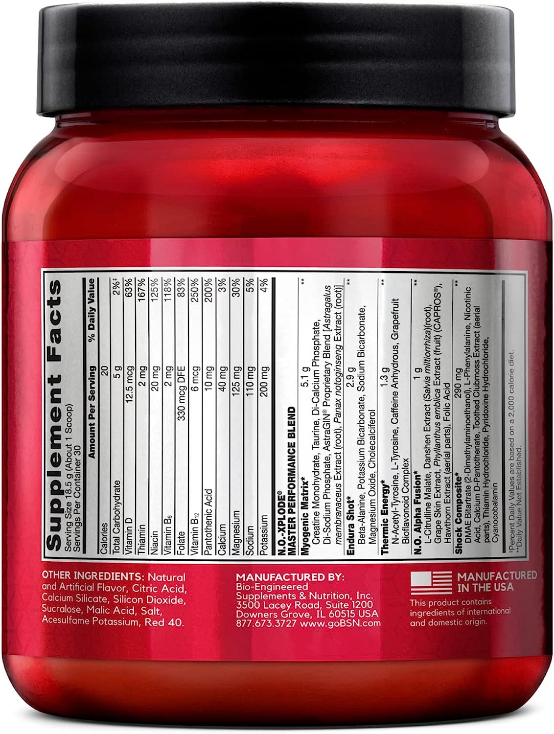 BSN NO-XPLODE 30 SERVINGS FRUIT PUNCH_1