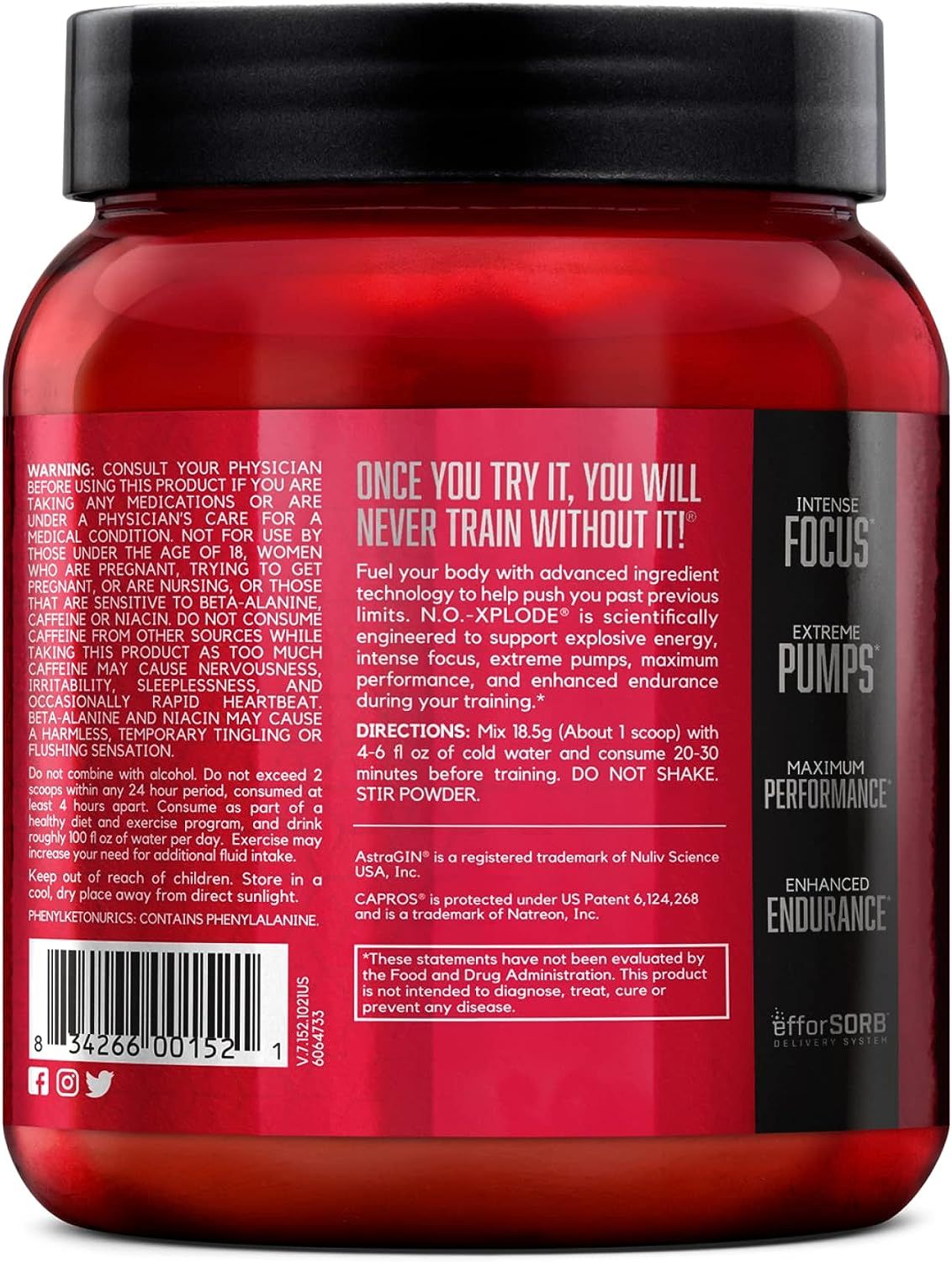 BSN NO-XPLODE 30 SERVINGS FRUIT PUNCH_6