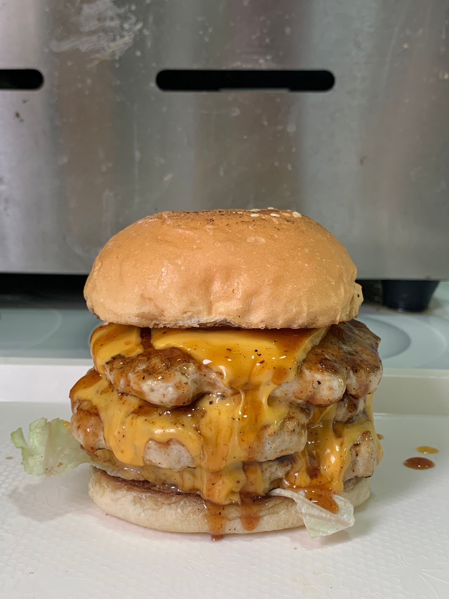 Triple-it Cheese Burger (Chicken)_0