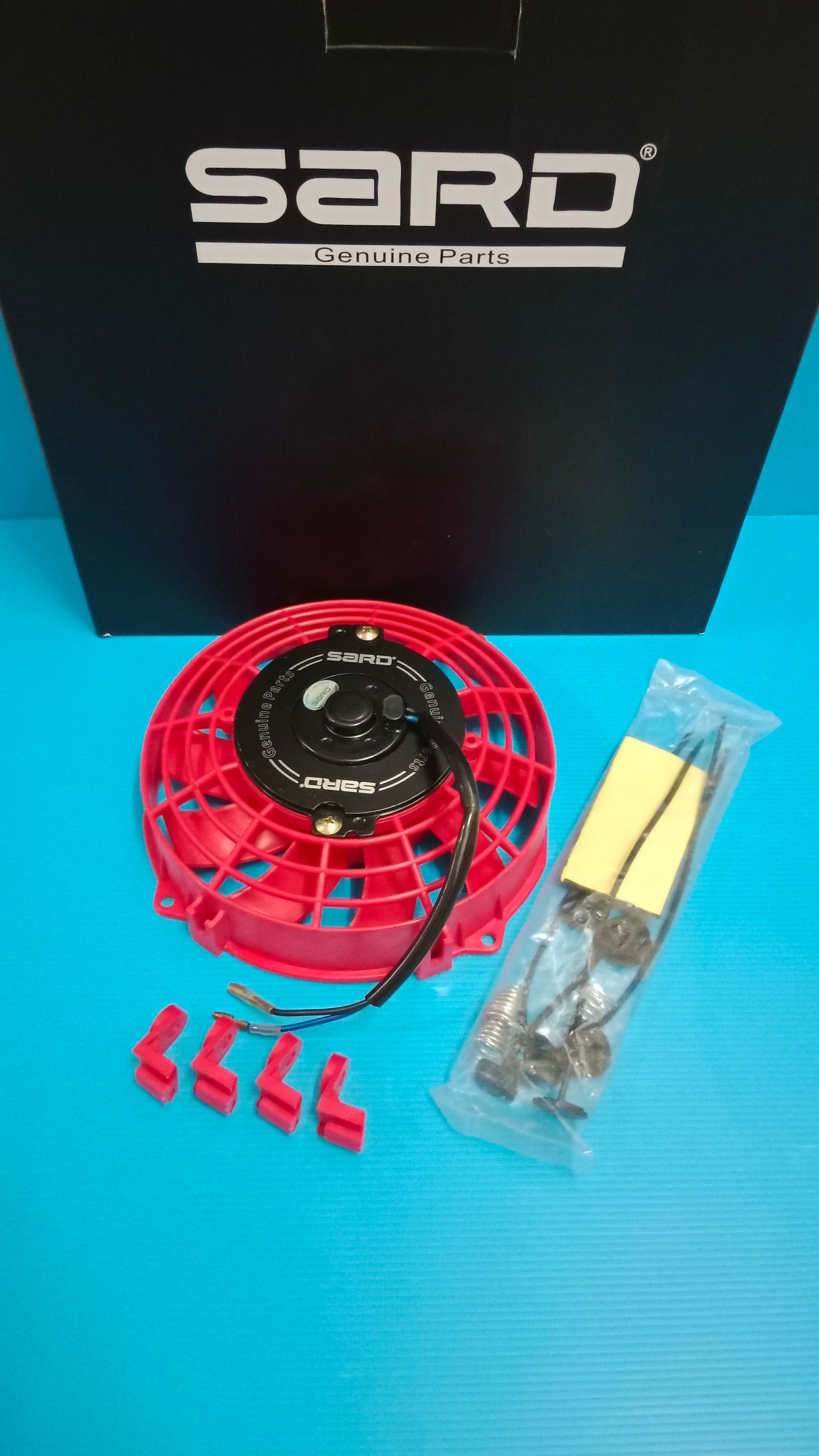 SARD radiator fan 7'' red color  _0