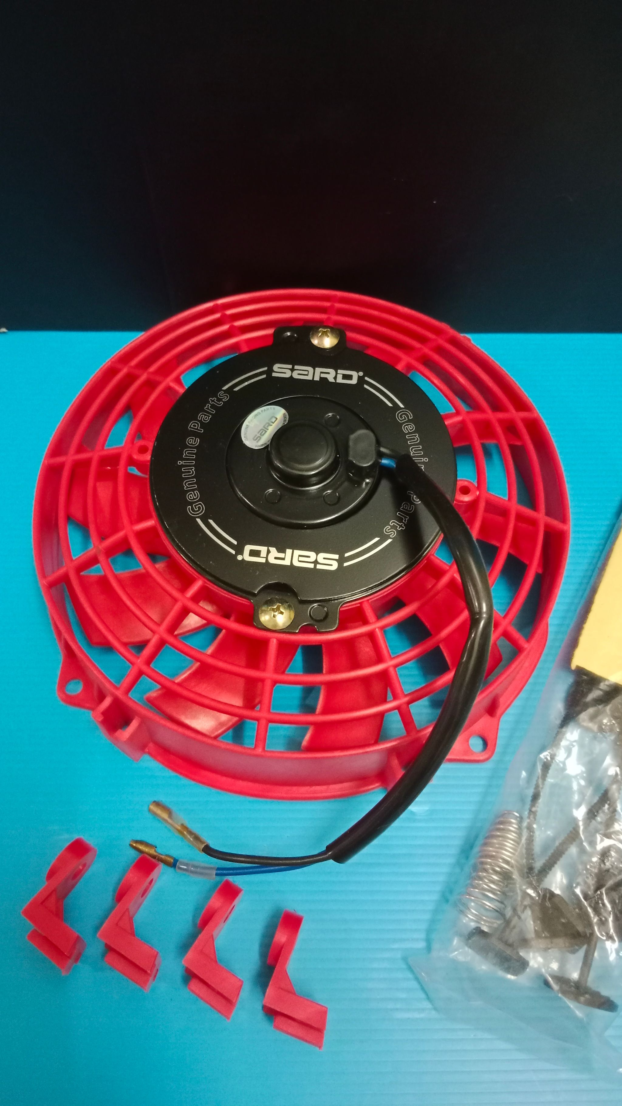 SARD radiator fan 7'' red color  _1