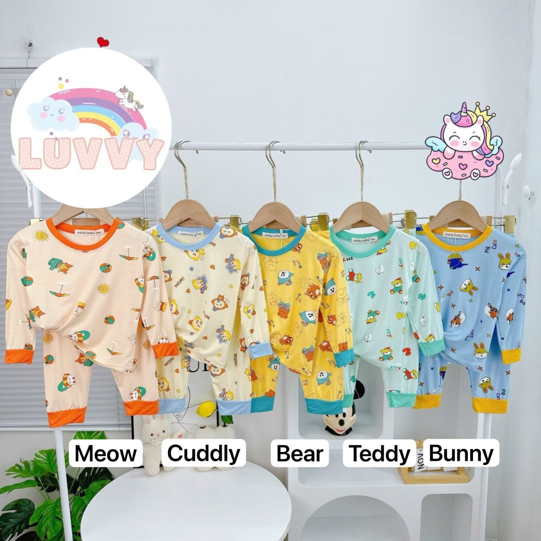 [48] Cute Animal Printed Pajamas Set (80~120)_2