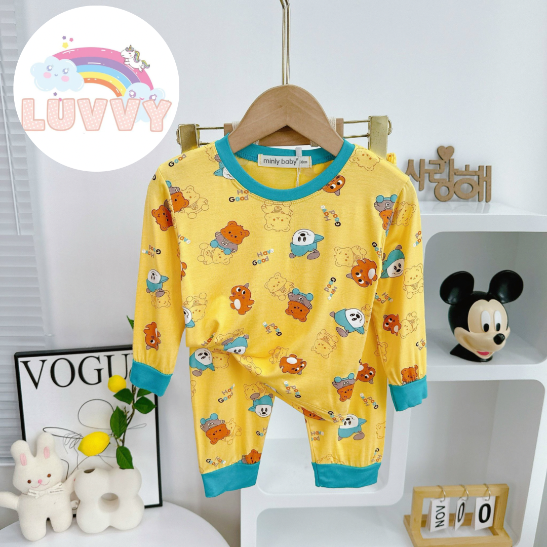 [48] Cute Animal Printed Pajamas Set (80~120)_5