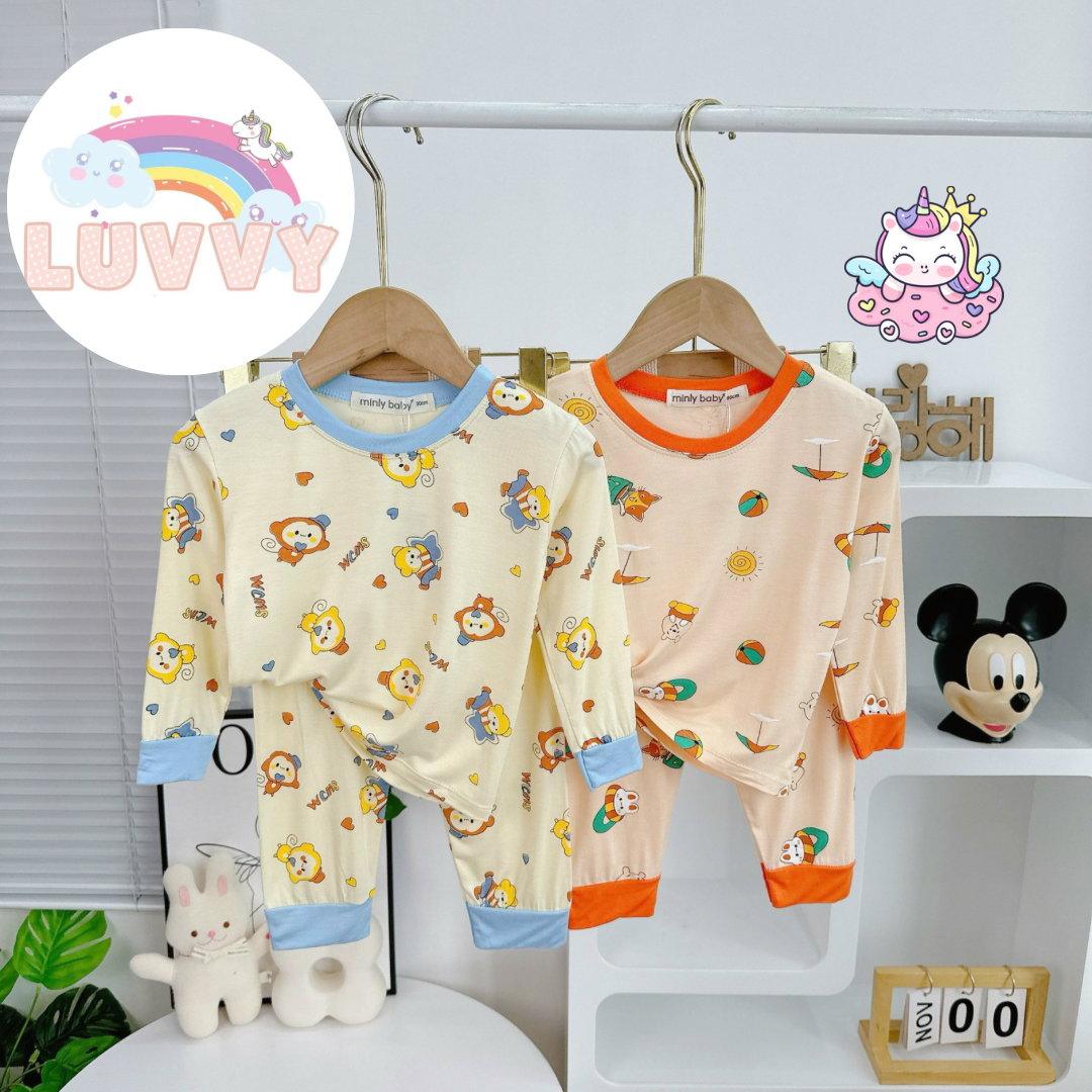 [48] Cute Animal Printed Pajamas Set (80~120)_3