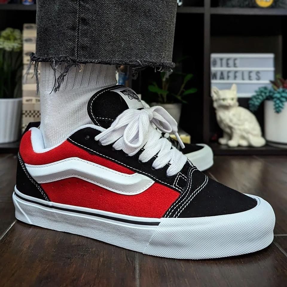 VAN$ OLD SKOOL KNU "BLACK RED" 🖤❤️_0