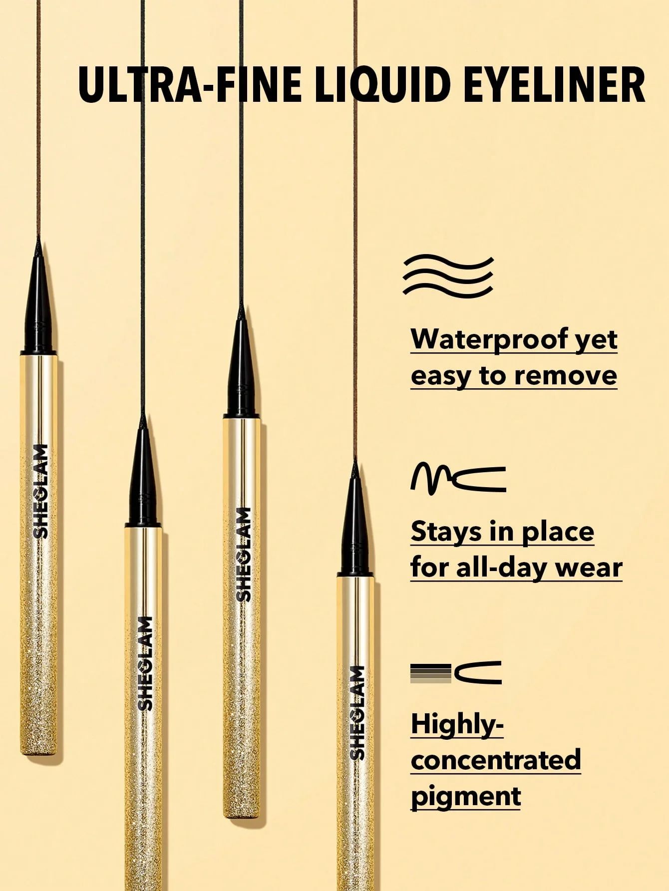 SHEGLAM Line & Define Waterproof Liquid Eyeliner - Black_2