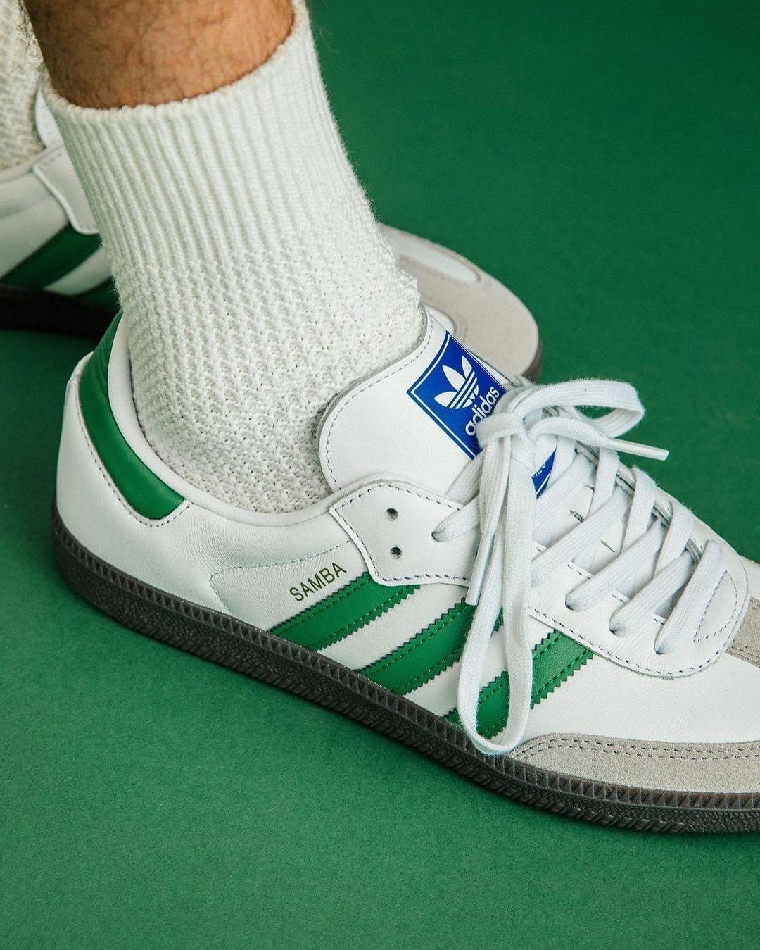 Adidas Samba White Green_1