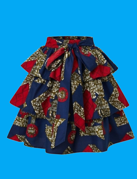 African Print Skirt_0