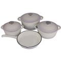 7 Pieces Delica Cookware- Ivory_0