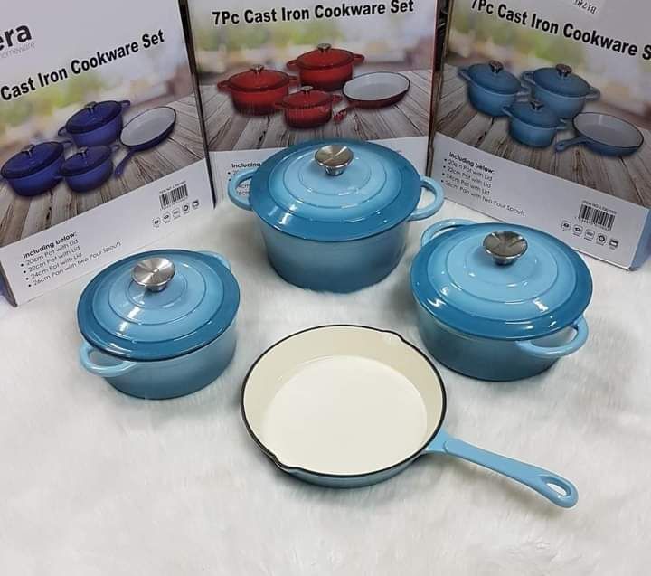 7 Piece Cookware set- Cera (Turquoise)_0