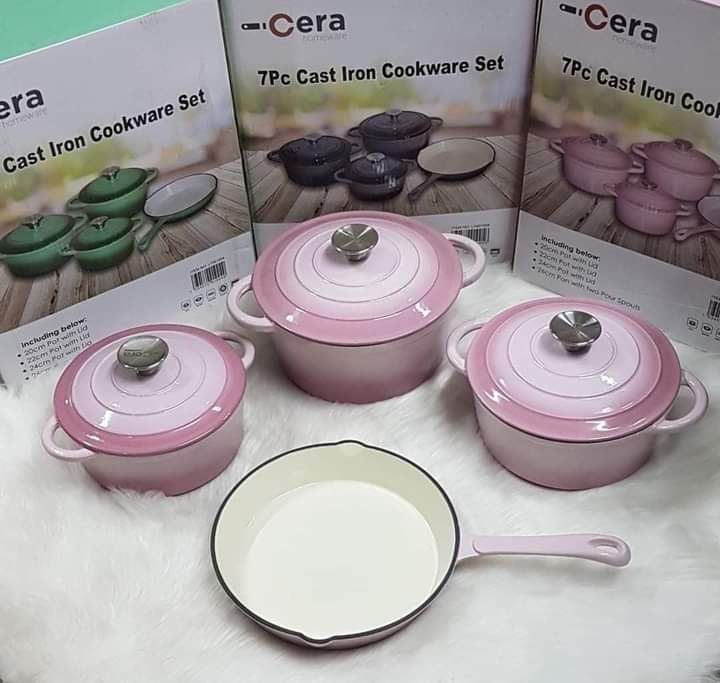 7 Piece Cookware set- Cera (Turquoise)_1