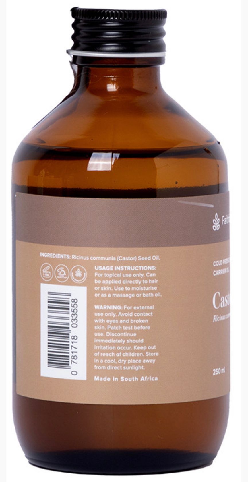 Faithful to Nature Castor oil (250ml) _1