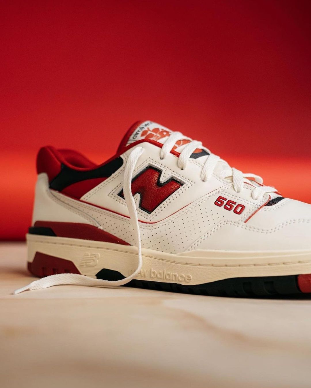 New Balance 550 in "White Red,"_1