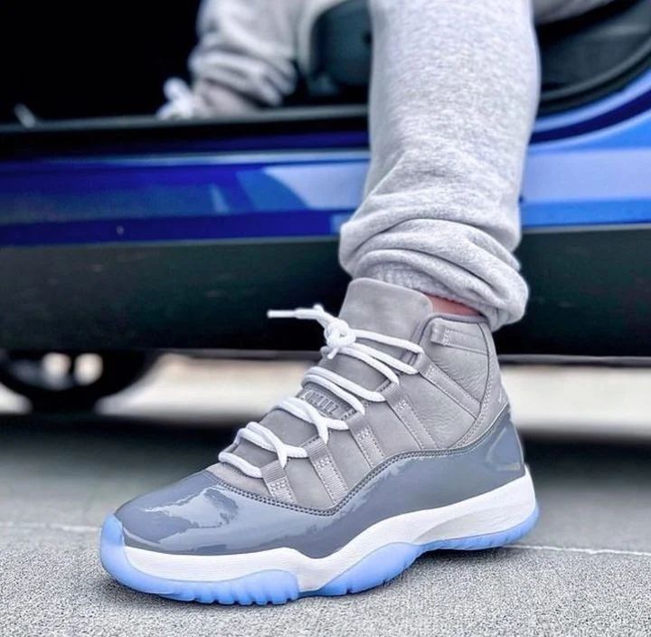 Air Jordan 11 High in the coveted "Cool Grey" colorway _0