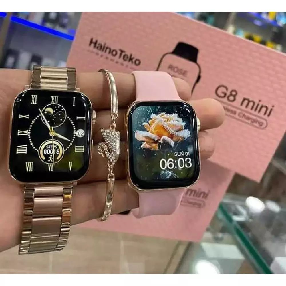 ساعة ذكية نسائية أصلية بسوارين من هاينوتيكو Smart Watch Original Haino Teko G8 Mini_0