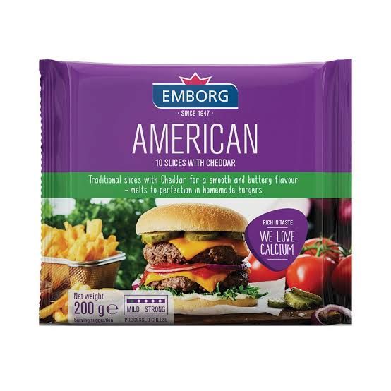 Emborg American Cheese Slices 200g_0