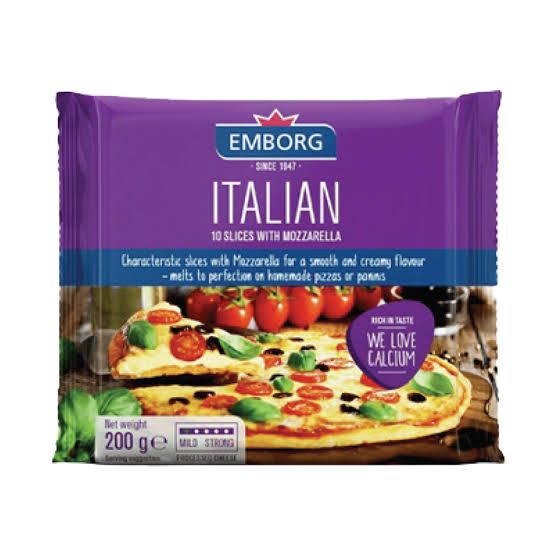 Emborg Italian Slice Cheese 200g_0