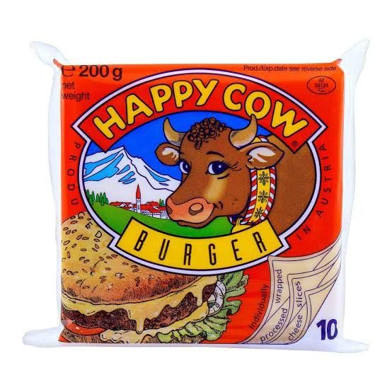 Happy Cow Burger Slice Cheese 200g_0