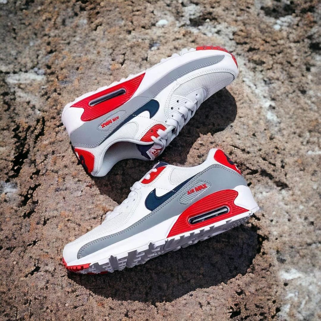 Air Max 90 in Grey/Red_0