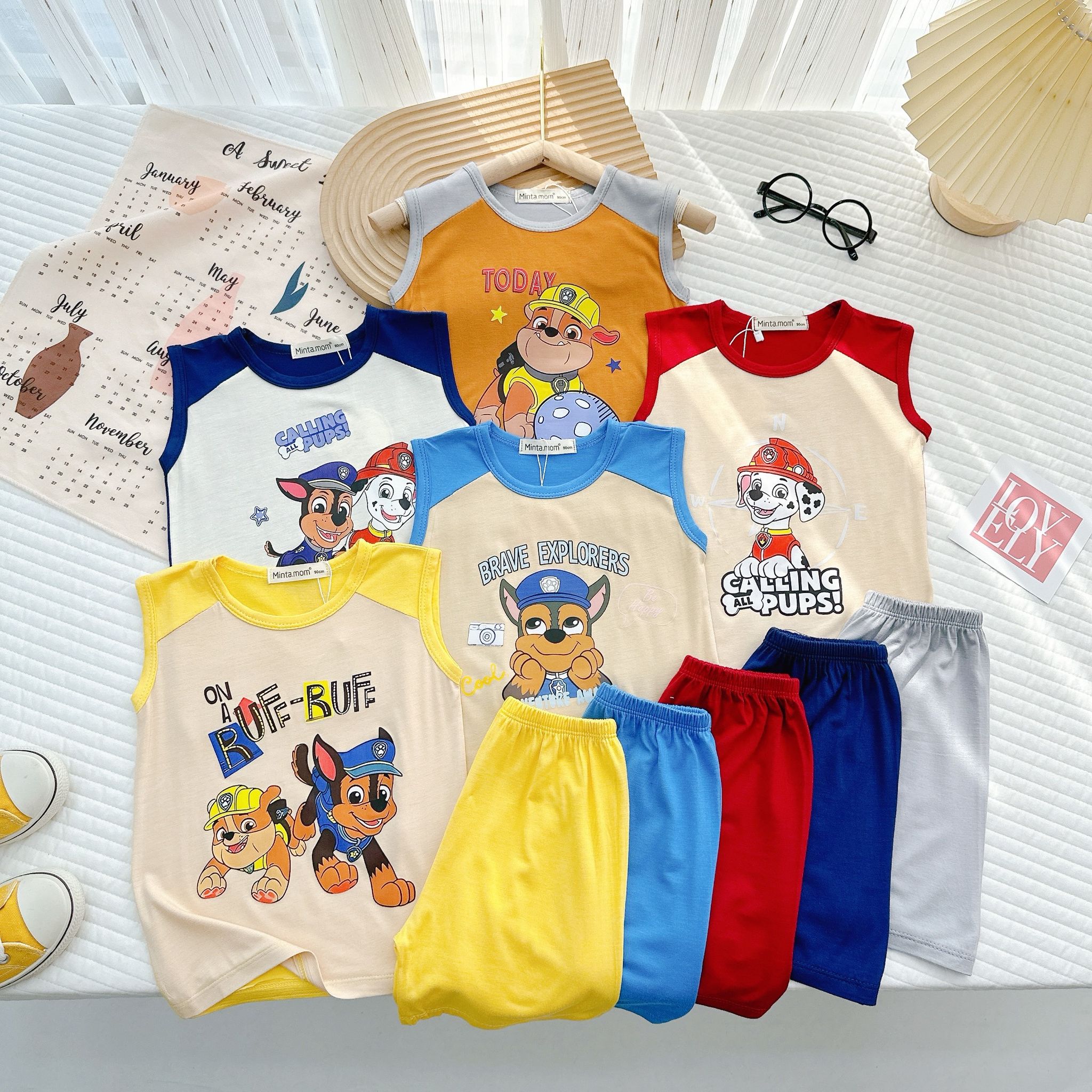 [53] Paw Patrol Sleeveless Play Set (90~120)_1