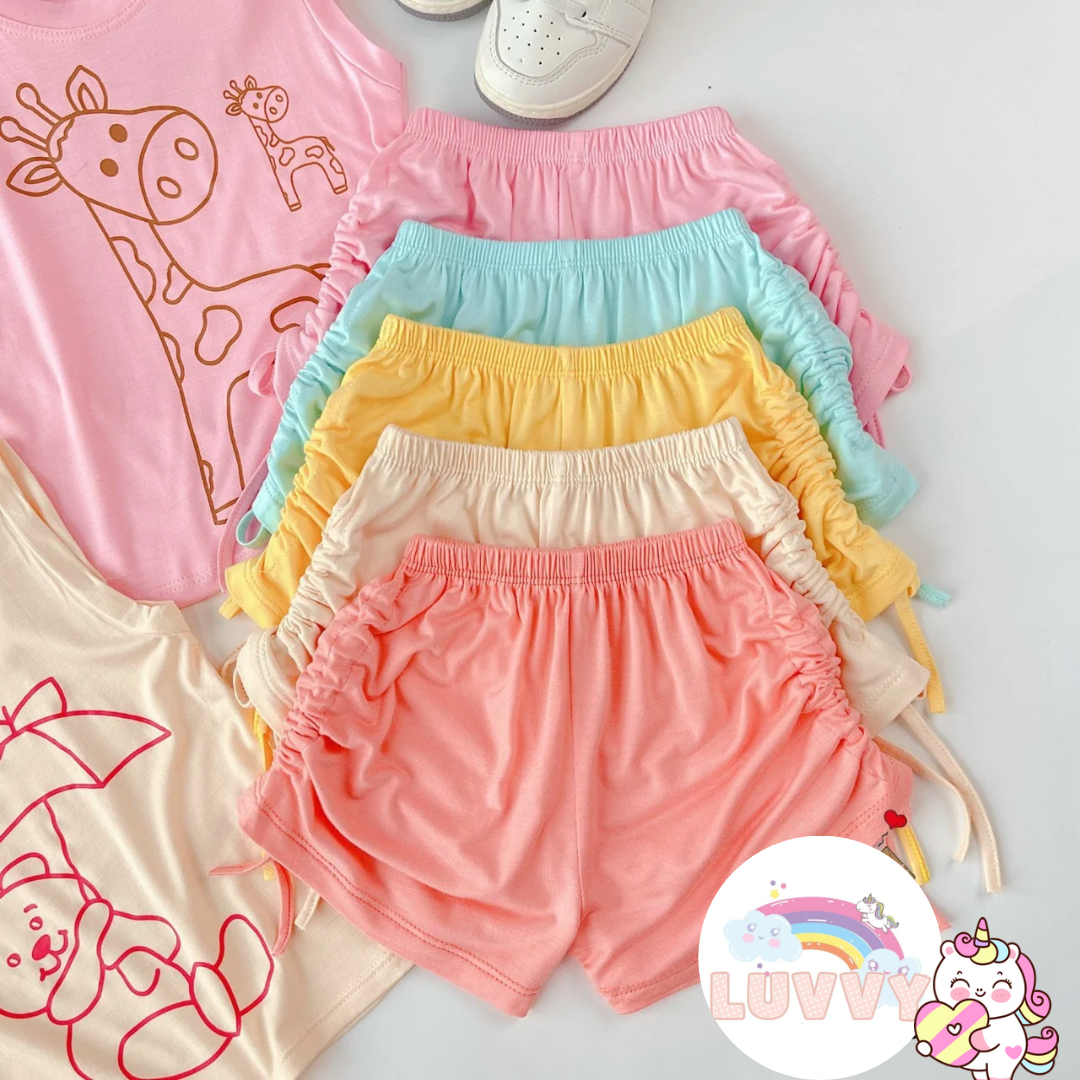 [54] Pastel Sleeveless Side Scrunch Bottom (80~120)_4