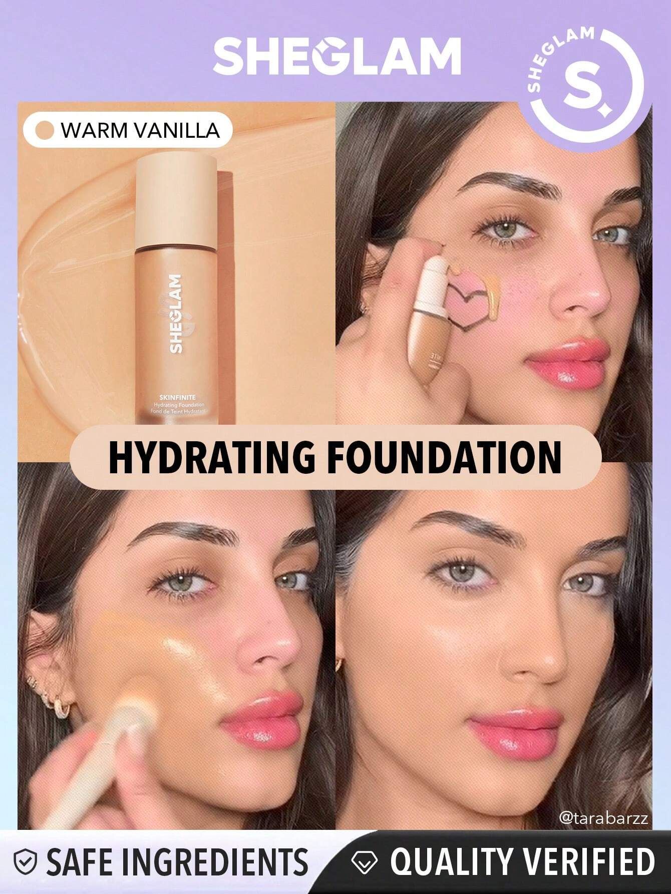 SHEGLAM Skinfinite Hydrating Foundation - Warm Vanilla_9