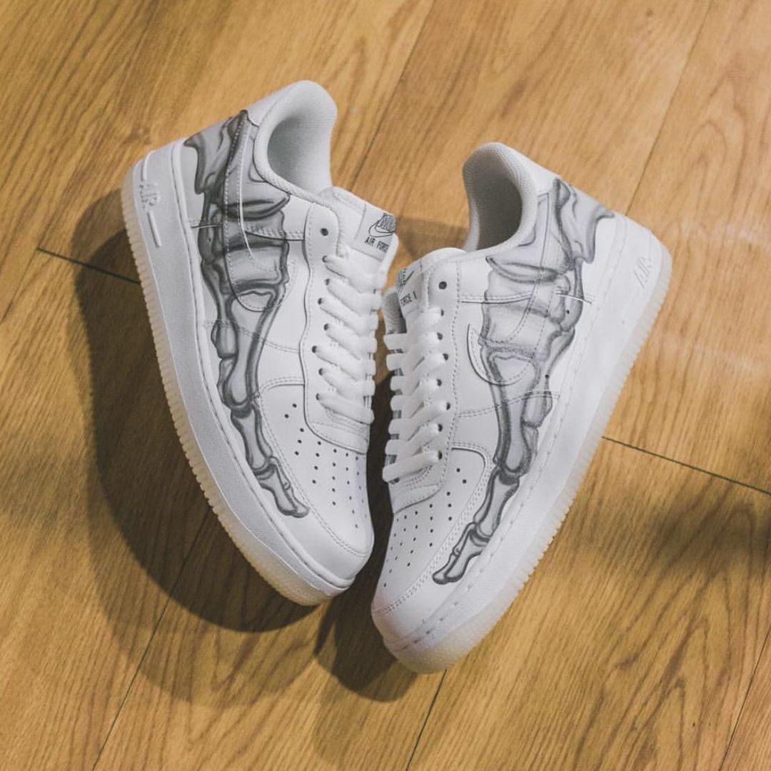 Nike Air Force 1 Skeleton White_0